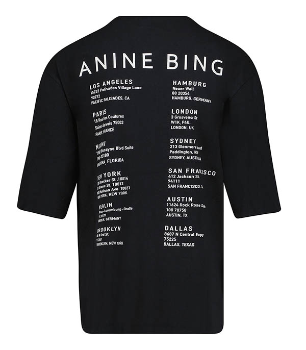 Tee-shirt Avi Smiley Black Anine Bing