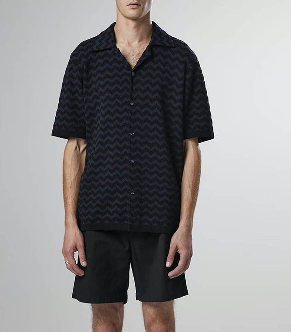 Chemise Homme à manches courtes Julio Noir NN07