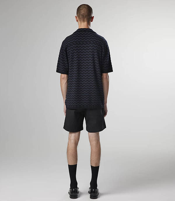 Chemise Homme à manches courtes Julio Noir NN07