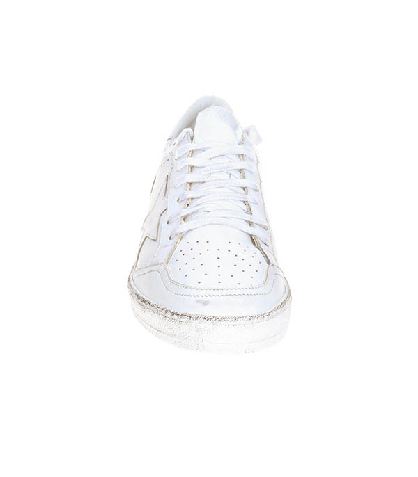 Baskets Homme Ball-Star Cuir Lisse Blanc Golden Goose