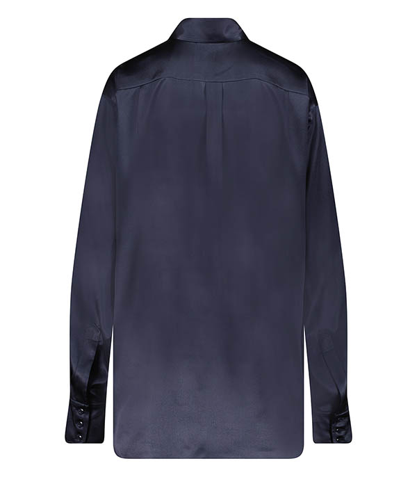 Chemise en soie Simon Marine DMN