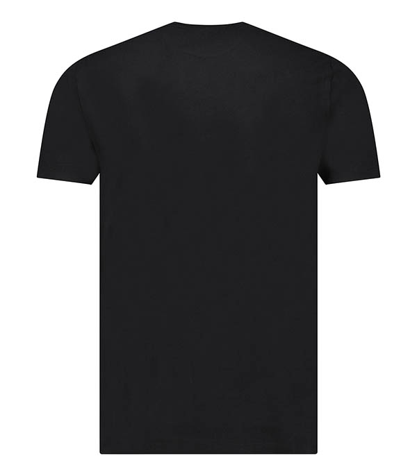 Tee-shirt Homme Harold Col Rond Manches Courtes Noir Majestic Filatures