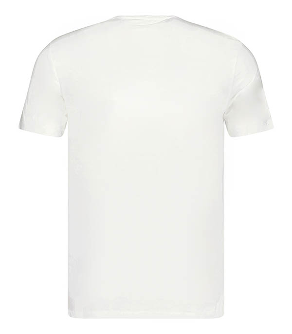 Tee-shirt Homme Col V Manches Courtes Blanc Majestic Filatures