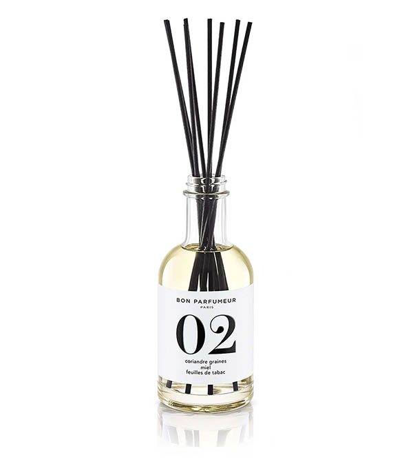 Home fragrance diffuser 02 Coriander seeds, Honey and Tobacco leaves 200 ml Bon Parfumeur