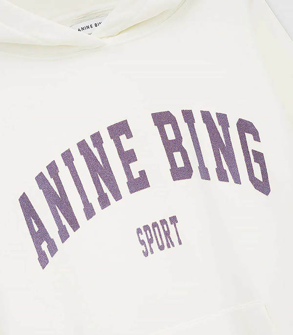 Hoodie Harvey Off White Purple Anine Bing