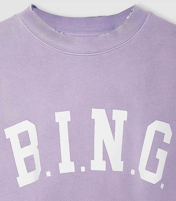 Sweat-shirt Tyler Washed Lavender Anine Bing