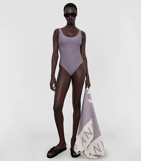 One-piece swimsuit Jace Purple Anine Bing