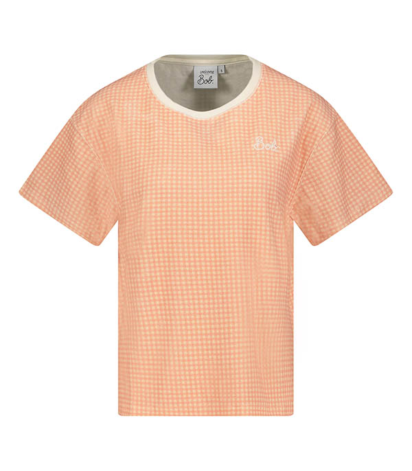 Tee-shirt Odessa Vichy Rose Welcome Bob