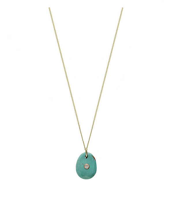 Collier ras du cou Orso Turquoise Pascale Monvoisin
