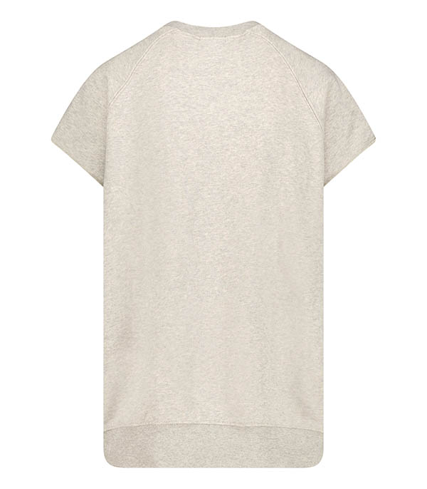 Sweat-shirt Ganow sans manches Boy Jane De Gris/Blanc American Vintage