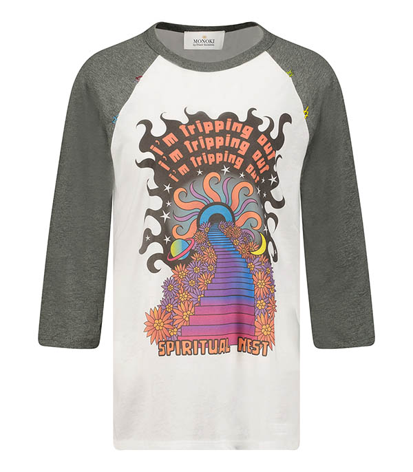 Tee-shirt Tripping Out Anthracite Monoki