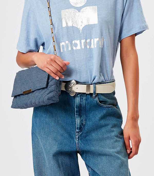 Sac Merine en denim Blue Isabel Marant