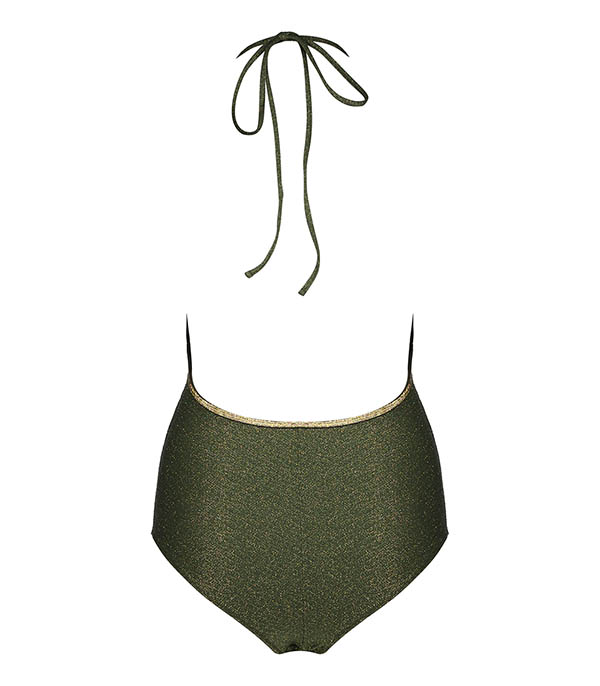 One-piece swimsuit Gilda Khaki La Nouvelle