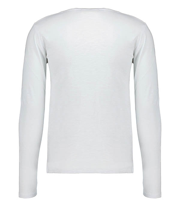 Bysapick Long Sleeve T-Shirt White American Vintage