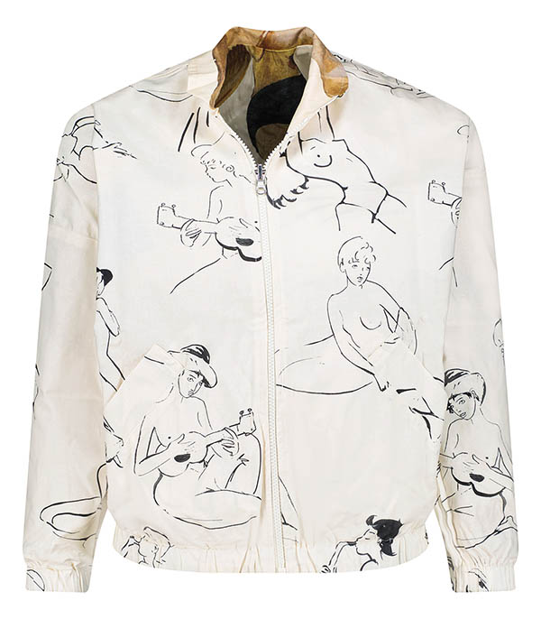 Veste Teddy réversible Le Bain et Elle / Esquisse G.Kero