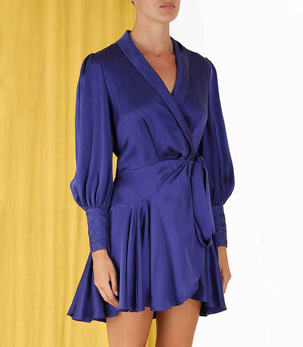 Robe Silk Wrap Lapis Zimmermann