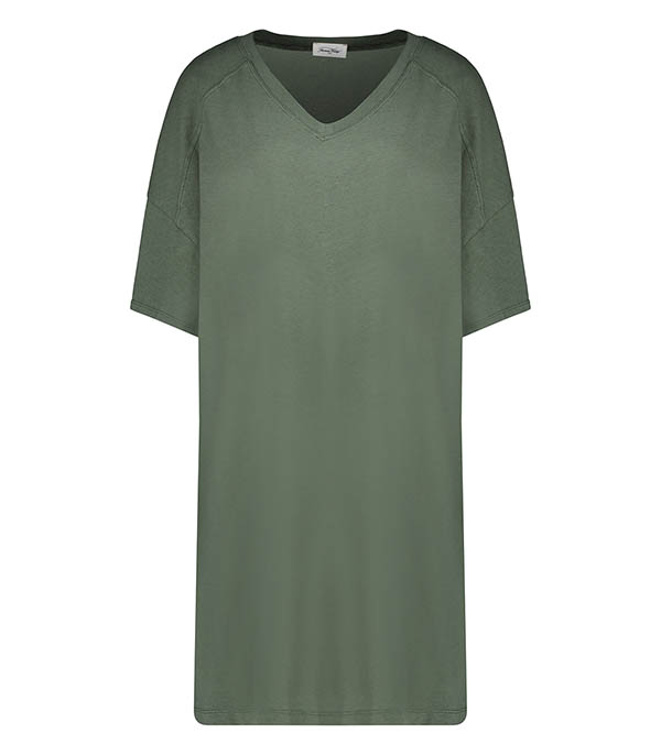 Robe Tee-Shirt Lopintale Vert de Gris  American Vintage
