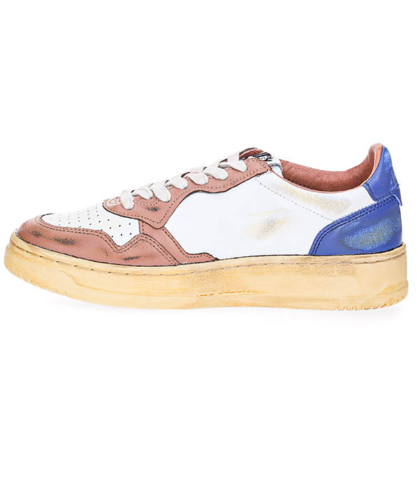 Sneakers Super Vintage Low Blue and Coffee Autry