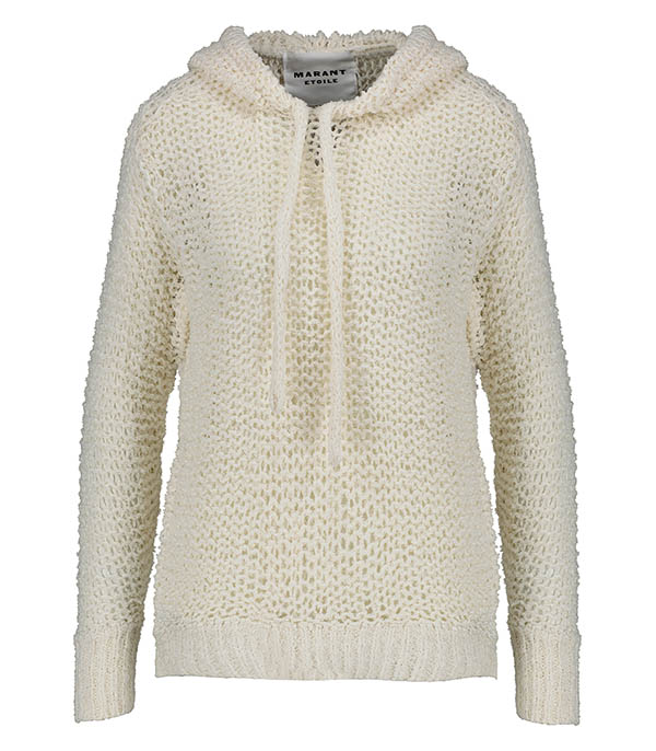 Pull Idony à capuche Écru Marant Étoile
