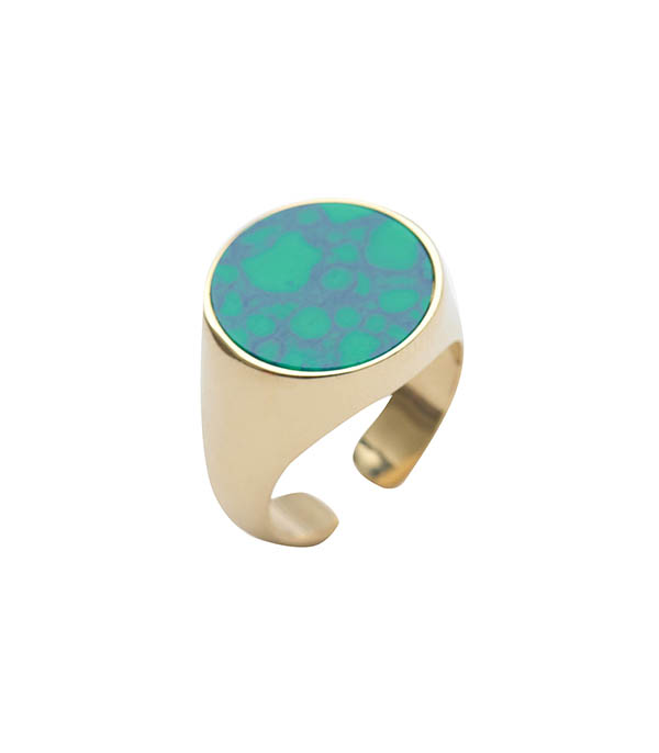 Bague To Dance Ronde Green Isabel Marant