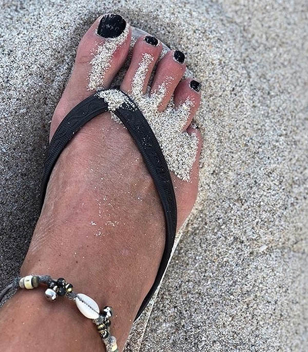 Tongs Femme Flatform Slim Noir Original Beach Originals