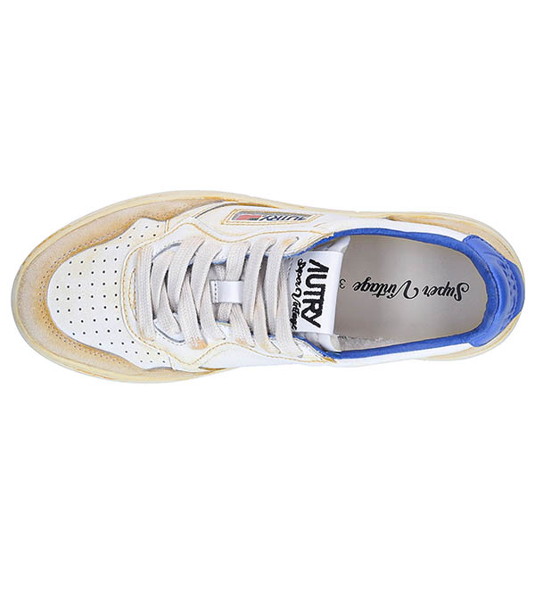 Sneakers Super Vintage Low White and Blue Autry