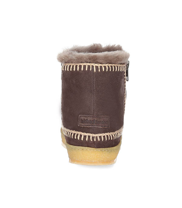 Boots Setsu Crochet Crepe Suede Chocolat/Beige laidback london