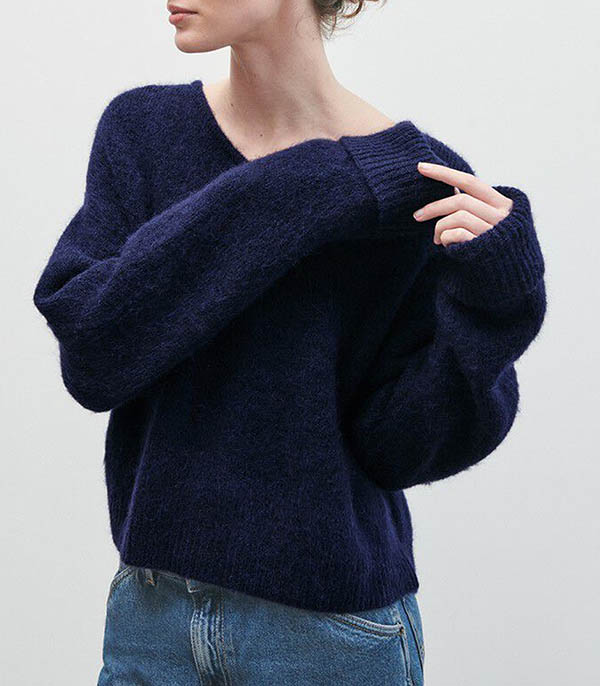 East Navy Chiné sweater American Vintage