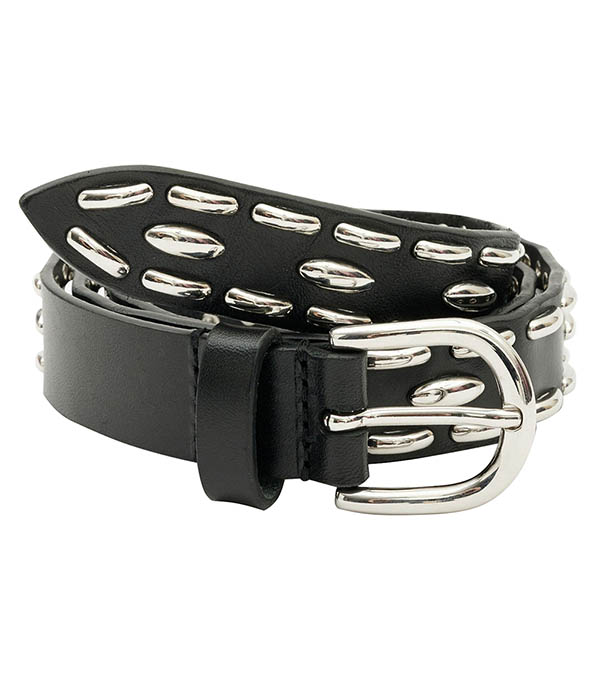 Zap Black Leather Belt Isabel Marant