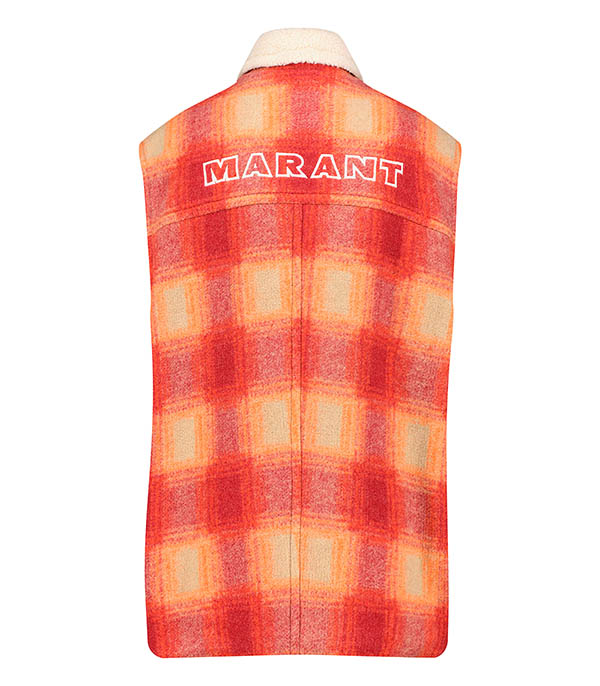 Kiran Orange Marant sleeveless jacket