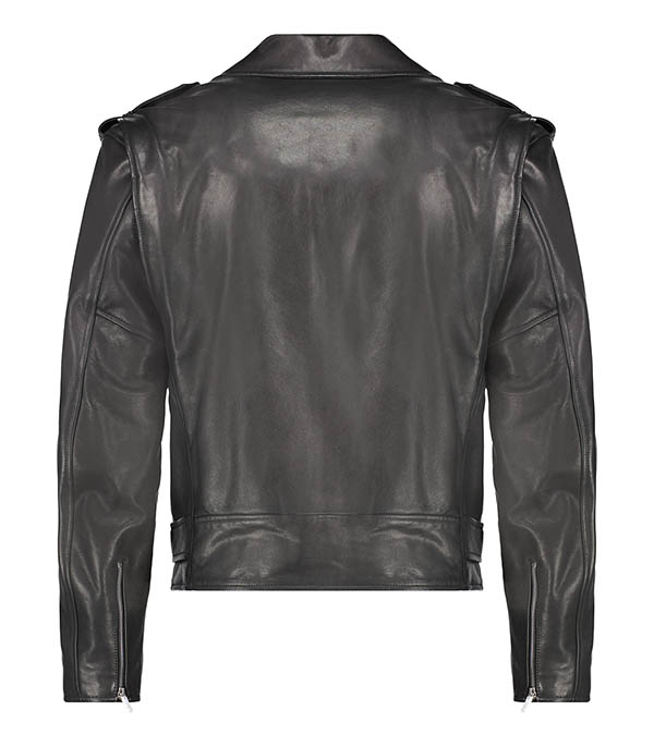 Leather jacket men's Bastian Noir Marant