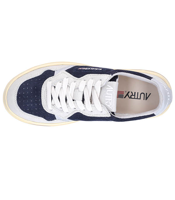 Sneakers Medalist Low Corduroy Blue and Grey Autry