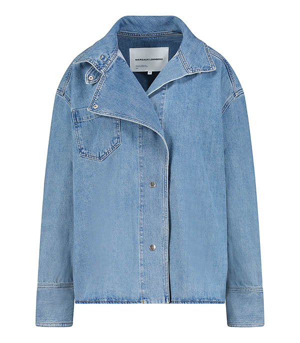 Egan Blue Indigo Destructured Jean Shirt Margaux Lonnberg