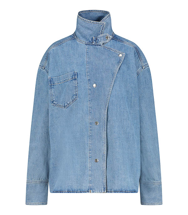 Egan Blue Indigo Destructured Jean Shirt Margaux Lonnberg