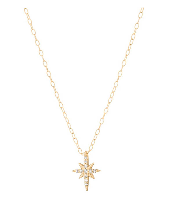 Collier North Star Diamant Or Jaune 40cm Céline Daoust