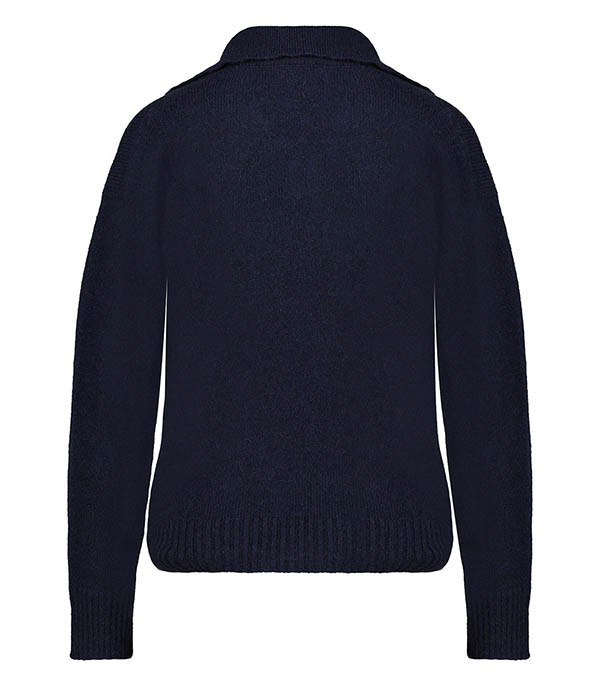 Navy Roberto Collina Pullover with Pockets