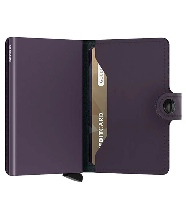 Miniwallet Matte Dark Purple card case Secrid