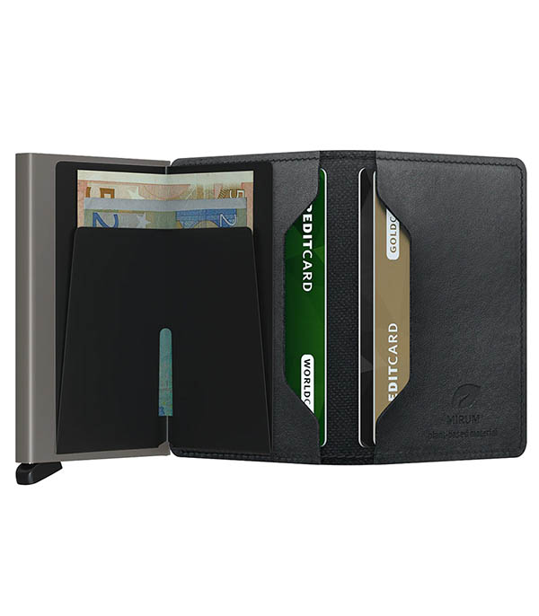 Mirum Plant-Based Black Miniwallet Card Case Secrid