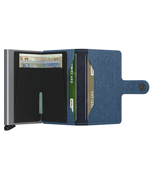 Miniwallet Twist Jeans Blue card case Secrid
