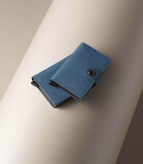 Miniwallet Twist Jeans Blue card case Secrid