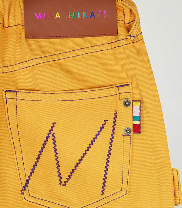 Mira Mikati Yellow Casual Jeans