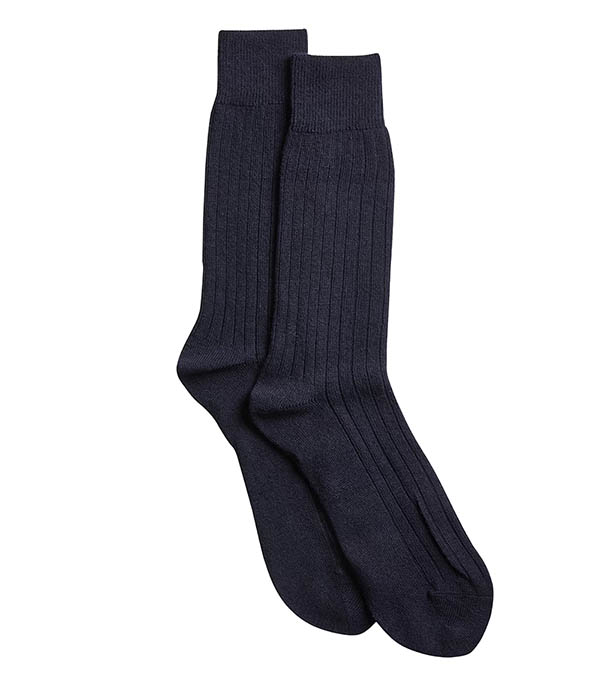 Cashmere socks 9140 Navy Blue NN07