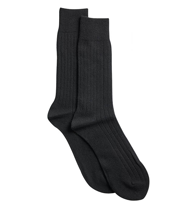 Cashmere socks 9140 Black NN07