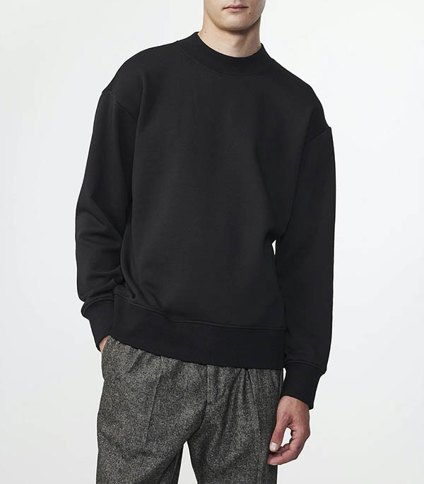 Briggs Mock Sweatshirt Black NN07