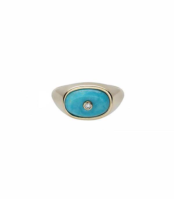 Orso Turquoise Chevalière Ring Pascale Monvoisin -20% off