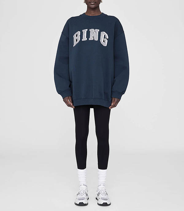 Tyler Bing Navy sweatshirt Anine Bing