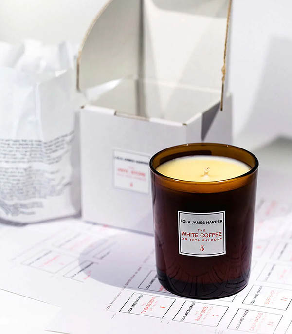 Candle #5 The White Coffee 190g Lola James Harper