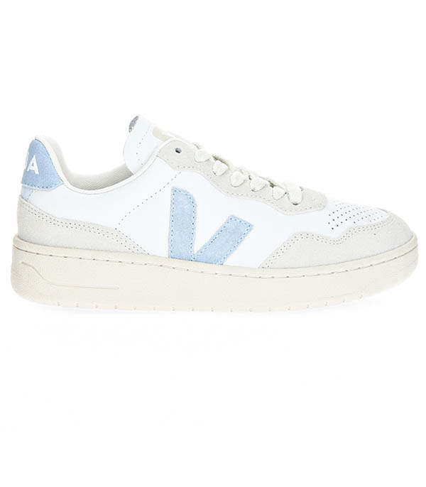 Sneakers V-90 Leather Extra White Steel Veja