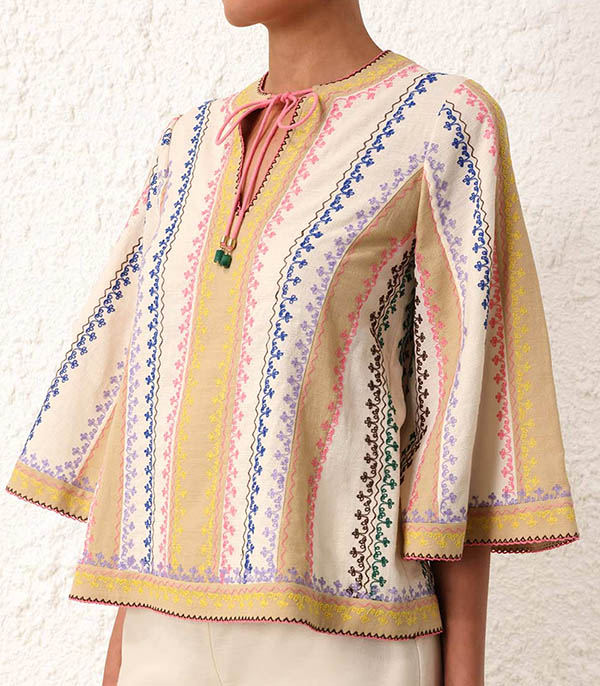 Top August Embroidered Zimmermann