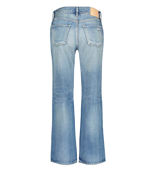 McKellar Wide Straight Selvedge Blue Jeans Moussy Vintage